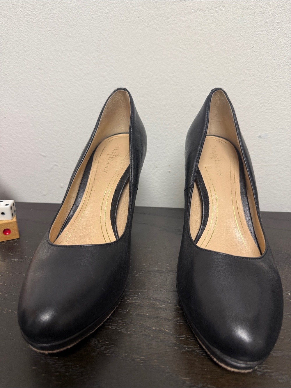 Cole Haan Black Leather Nike Air  Women's Pumps